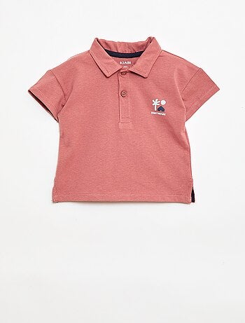 Polo t-shirt stampata
