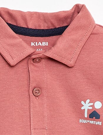 Polo t-shirt stampata