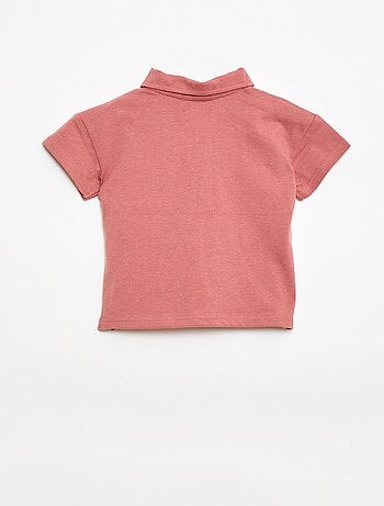 Polo t-shirt stampata