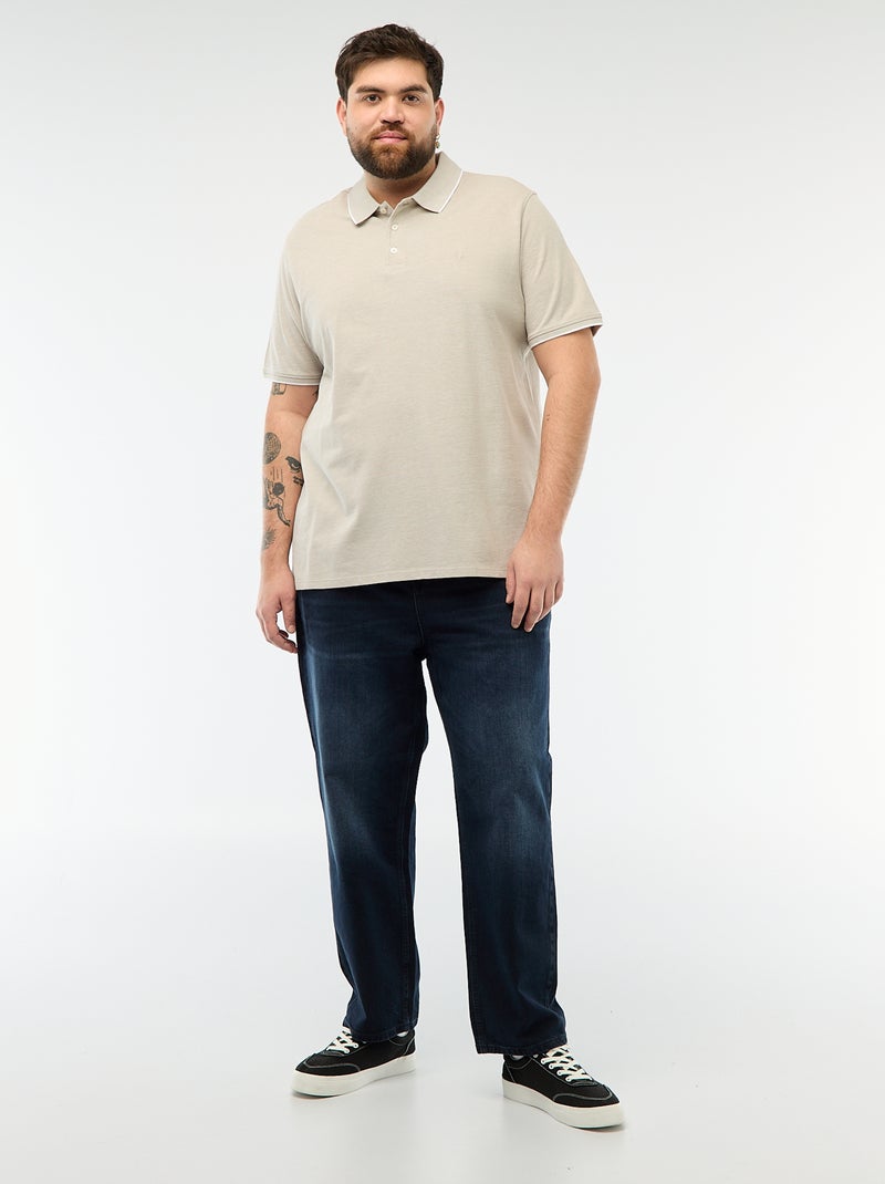 Polo taglio regular Beige - Kiabi