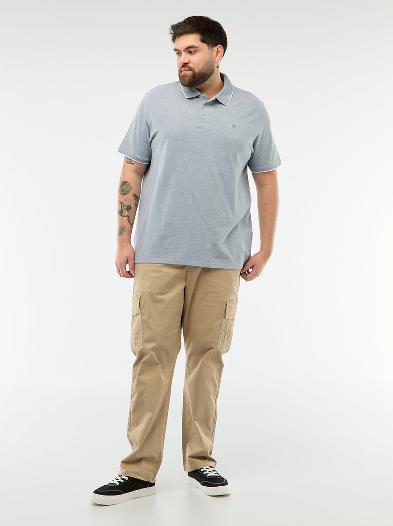 Polo taglio regular Blu - Kiabi