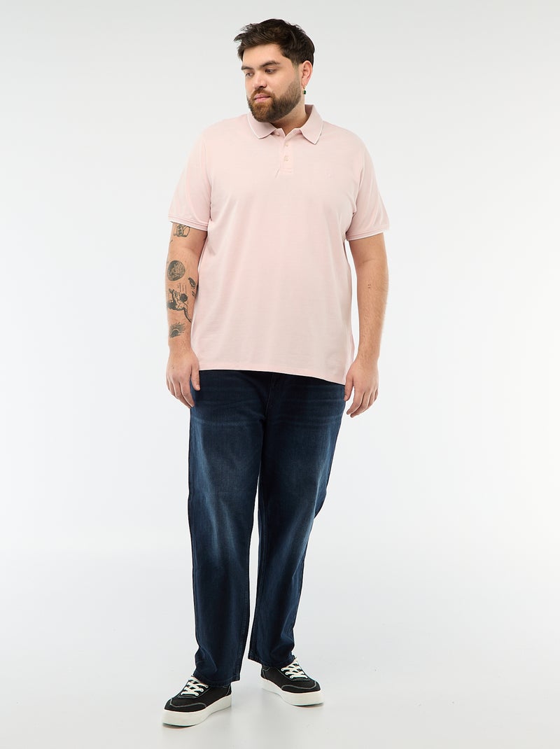 Polo taglio regular Rosa - Kiabi