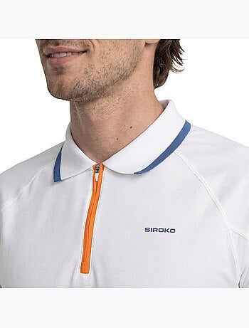 Polo tennis tecnica mezza zip uomo tennis uomo player