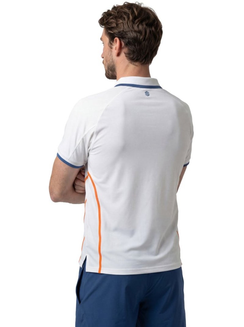 Polo tennis tecnica mezza zip uomo tennis uomo player Bianco - Kiabi