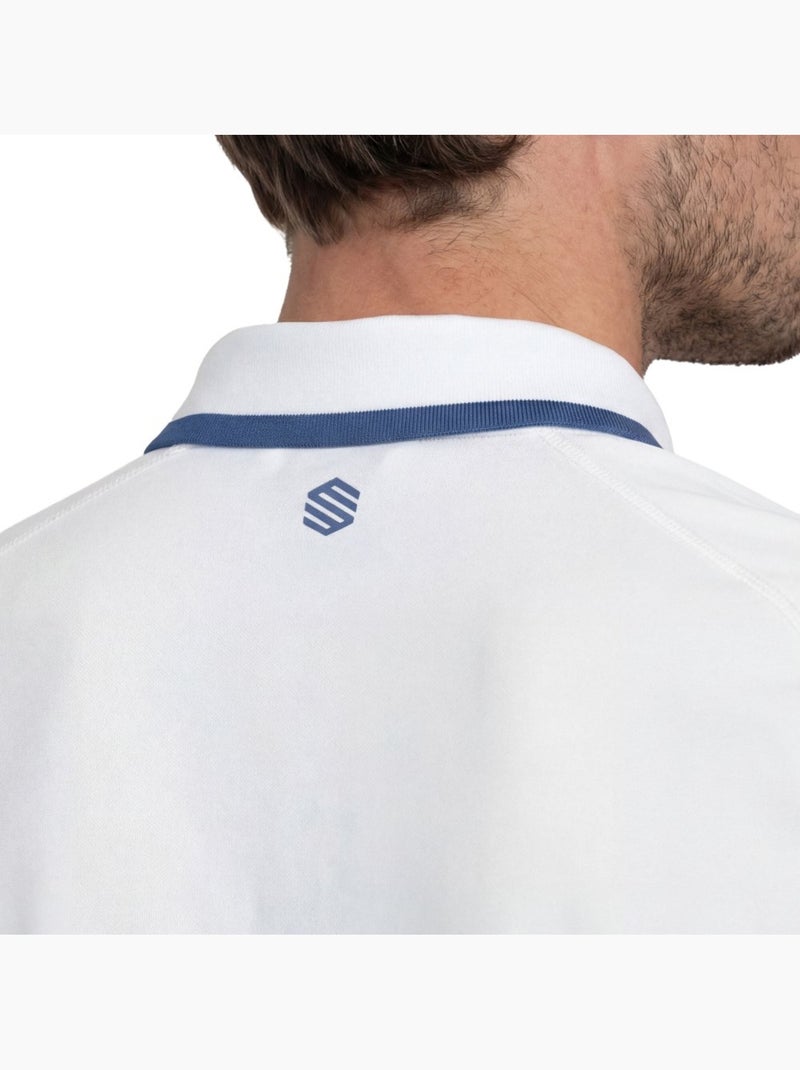 Polo tennis tecnica mezza zip uomo tennis uomo player Bianco - Kiabi