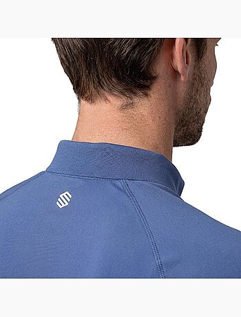 Polo tennis tecnica mezza zip uomo tennis uomo player navy
