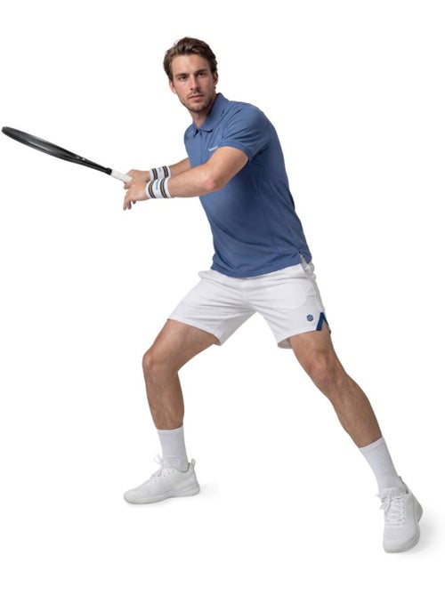 Polo tennis tecnica mezza zip uomo tennis uomo player navy - Kiabi