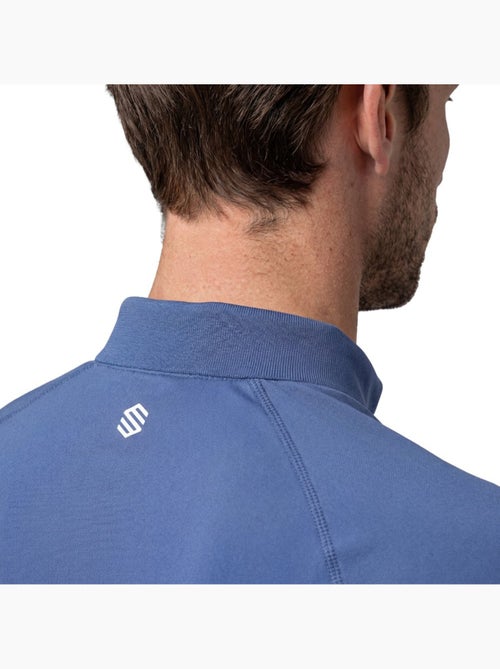 Polo tennis tecnica mezza zip uomo tennis uomo player navy - Kiabi
