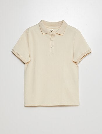 Polo tinta unita in maglia piqué