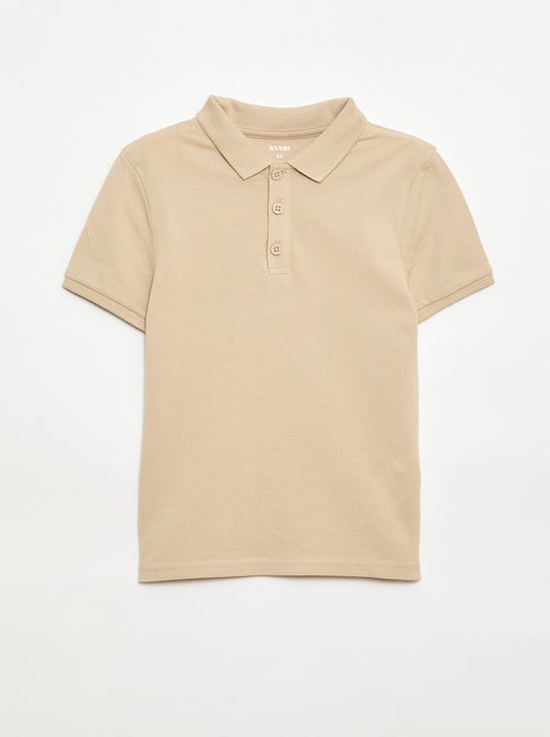 Polo tinta unita in maglia piqué - Kiabi
