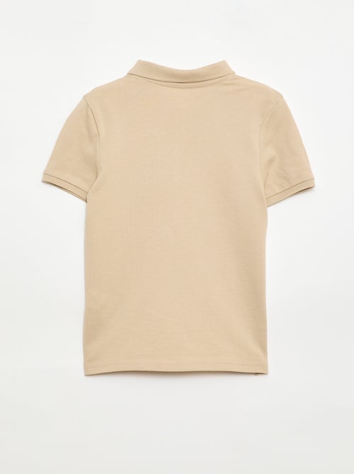 Polo tinta unita in maglia piqué - Kiabi