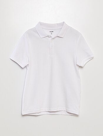 Polo tinta unita in maglia piqué