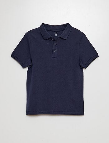 Polo tinta unita in maglia piqué