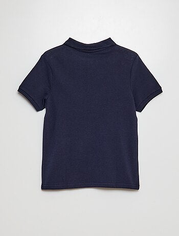 Polo tinta unita in maglia piqué