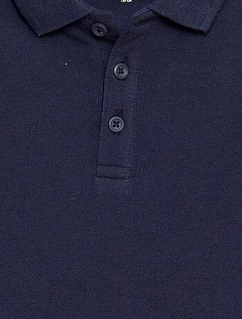 Polo tinta unita in maglia piqué