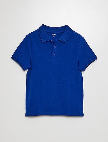 Polo tinta unita in maglia piqué