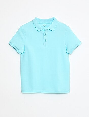Polo tinta unita in maglia piqué