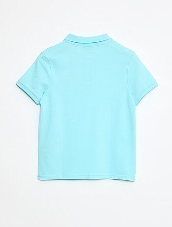 Polo tinta unita in maglia piqué