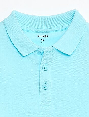 Polo tinta unita in maglia piqué