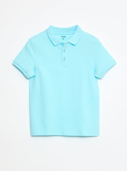 Polo tinta unita in maglia piqué - Kiabi