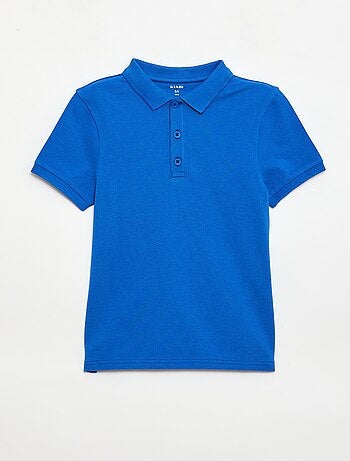 Polo tinta unita in maglia piqué