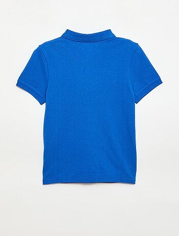 Polo tinta unita in maglia piqué