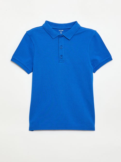 Polo tinta unita in maglia piqué - Kiabi