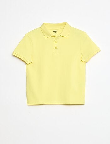 Polo tinta unita in maglia piqué