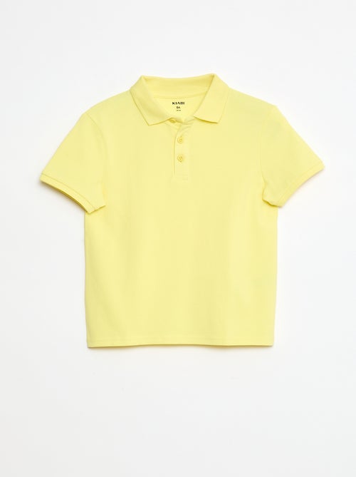 Polo tinta unita in maglia piqué - Kiabi