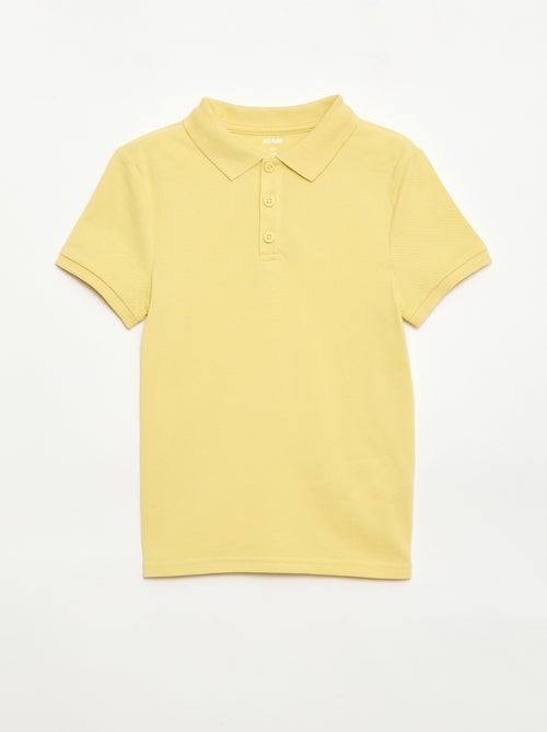 Polo tinta unita in maglia piqué - Kiabi