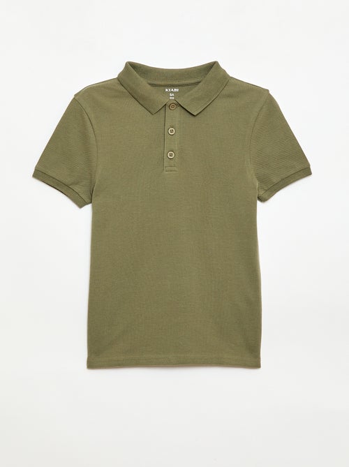 Polo tinta unita in maglia piqué - Kiabi