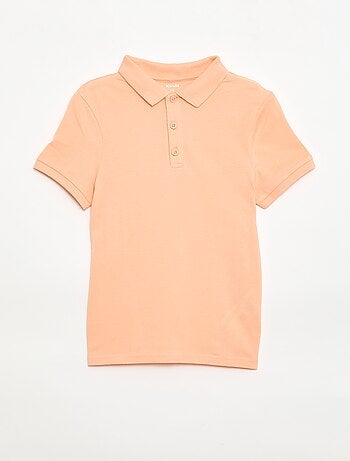 Polo tinta unita in maglia piqué
