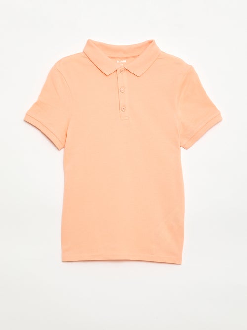 Polo tinta unita in maglia piqué - Kiabi