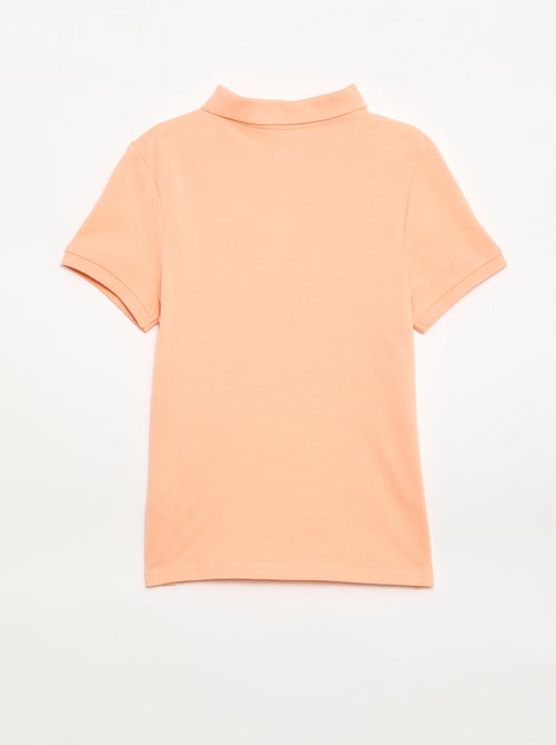 Polo tinta unita in maglia piqué - Kiabi