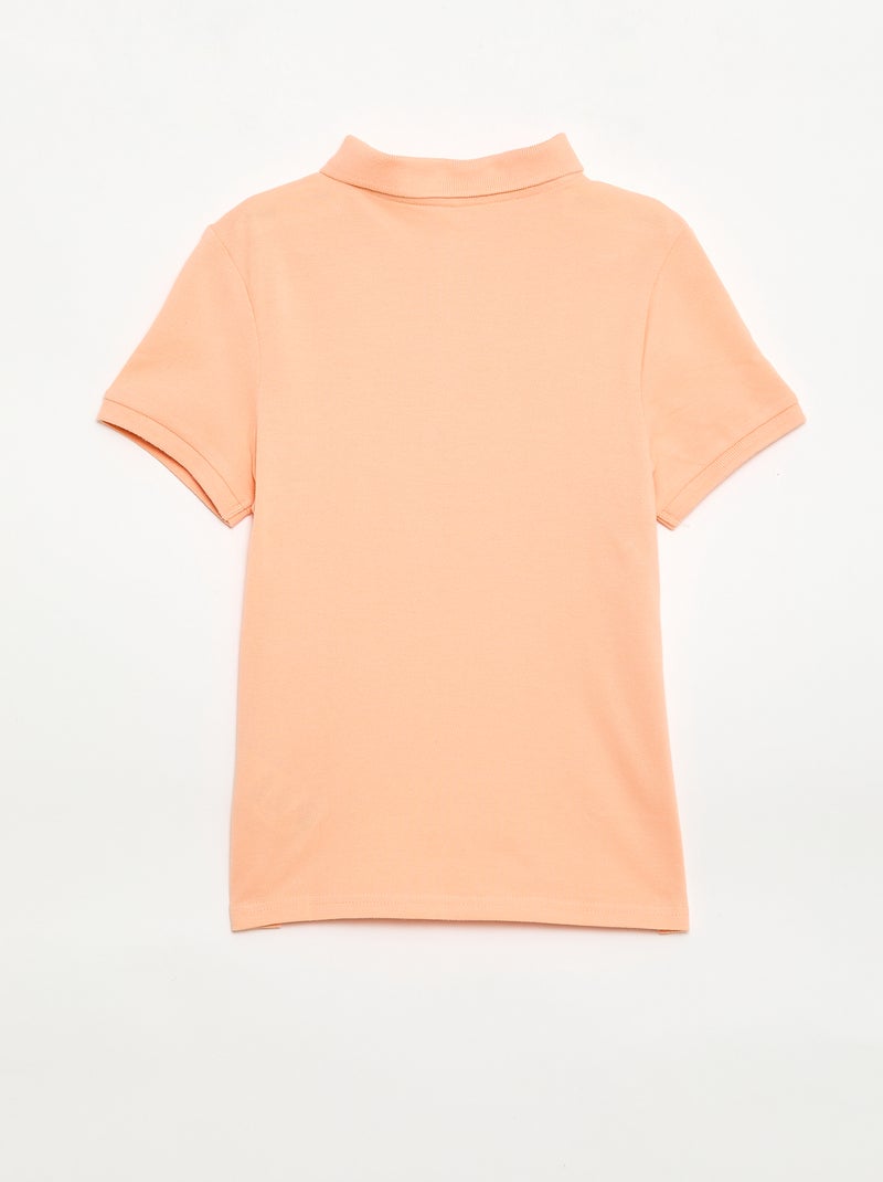 Polo tinta unita in maglia piqué Pesca - Kiabi