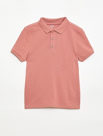 Polo tinta unita in maglia piqué