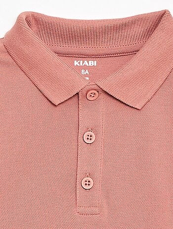 Polo tinta unita in maglia piqué