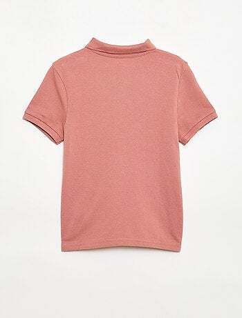 Polo tinta unita in maglia piqué