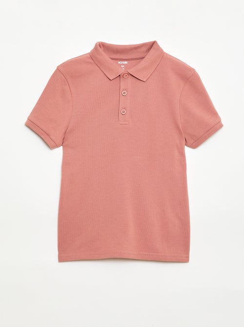 Polo tinta unita in maglia piqué - Kiabi