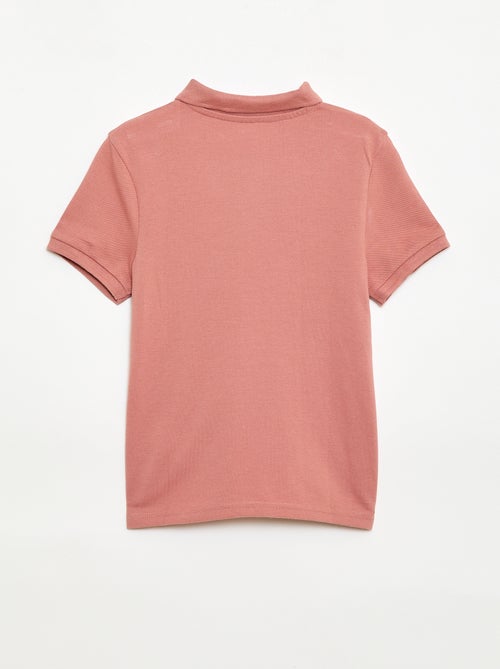 Polo tinta unita in maglia piqué - Kiabi