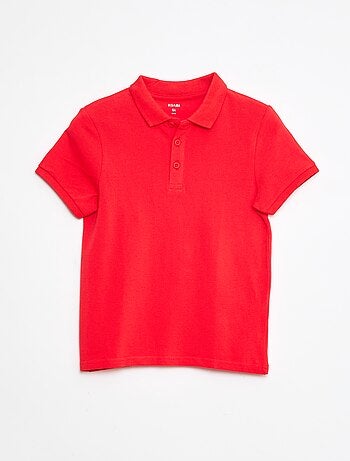 Polo tinta unita in maglia piqué