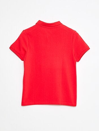 Polo tinta unita in maglia piqué