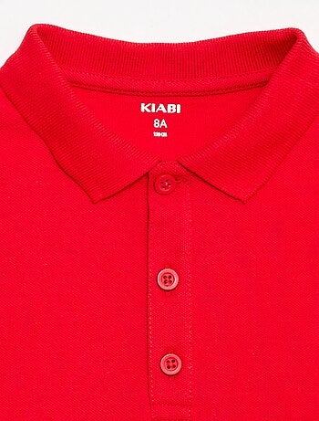 Polo tinta unita in maglia piqué