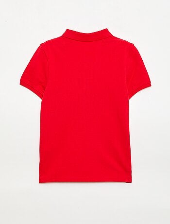 Polo tinta unita in maglia piqué