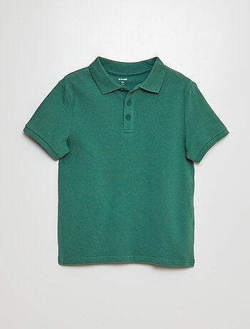 Polo tinta unita in maglia piqué