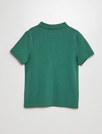 Polo tinta unita in maglia piqué