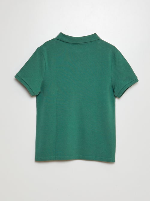Polo tinta unita in maglia piqué - Kiabi