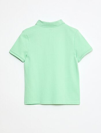 Polo tinta unita in maglia piqué