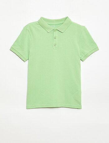 Polo tinta unita in maglia piqué