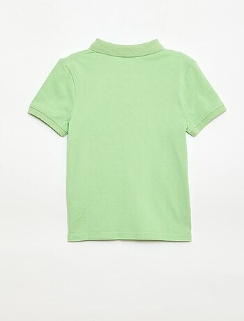 Polo tinta unita in maglia piqué